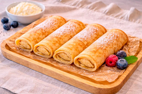 Фото Блинчики с творогом