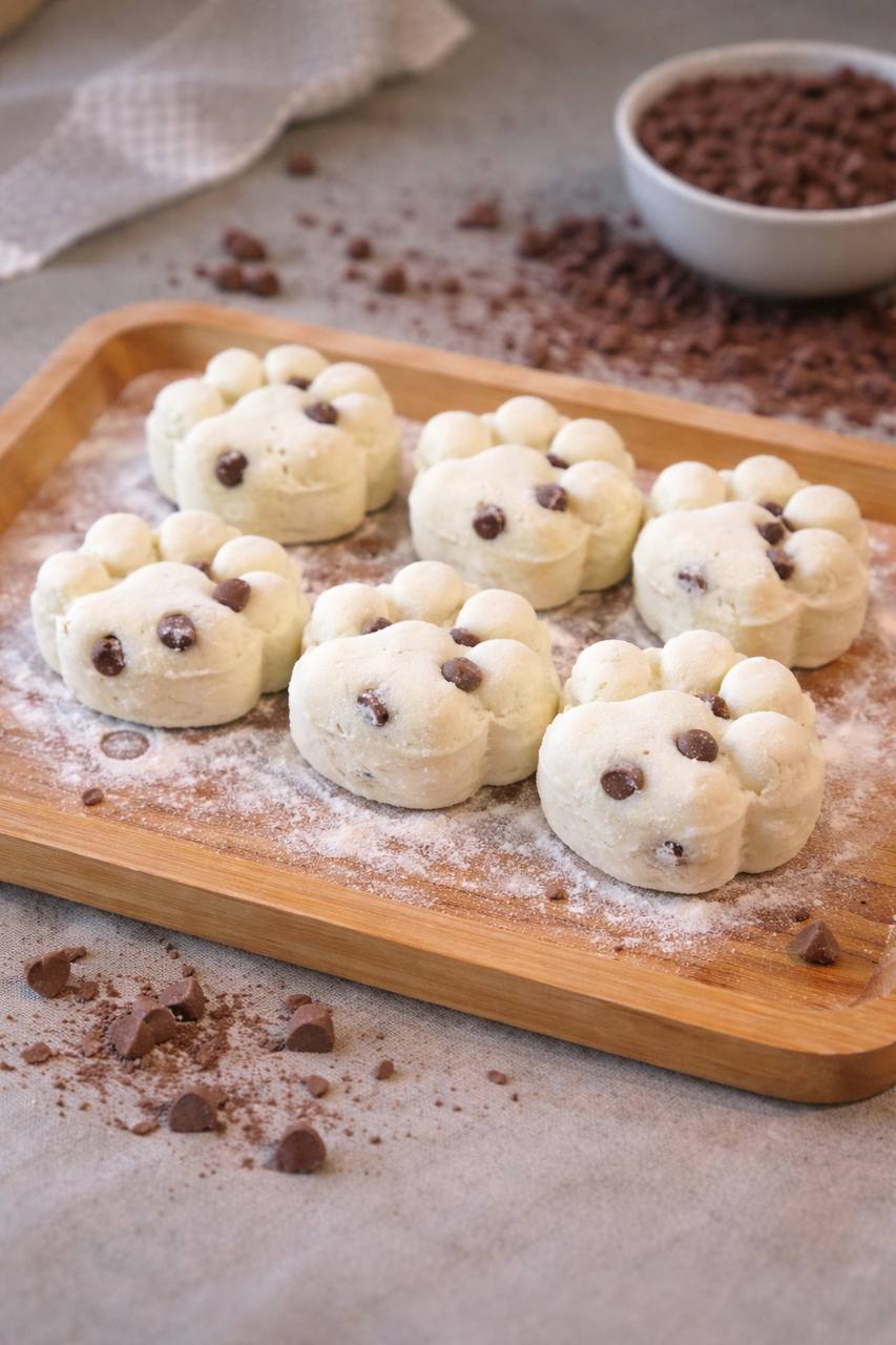 Фото Сырники «Лапки с шоколадом»